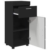 Bathroom Cabinet Set with Drawer TULUM Black 37 x 31.5 x 82 cm 880342