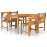 Garden Dining Set Warm teak Solid teak wood Large Durable 3059931