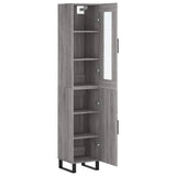 Highboard Grey Sonoma 34.5x34x180 cm Engineered Wood 3199199