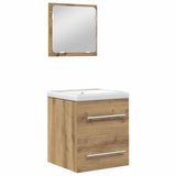 Bathroom Furniture Set 2 pcs Artisan Oak Engineered Wood 3393509