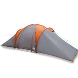 Family Tent Dome 6-Person Grey and Orange Waterproof 4009433