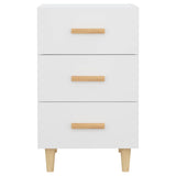 Bedside Cabinet White 40x40x66 cm Engineered Wood 812078