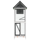 Bird House Grey 60x58.5x160 cm Solid Wood Pine 172256
