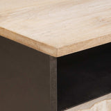 Coffee Table with Drawer White 80 x 54 x 40 cm Solid Mango Wood 4017877