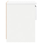 ZNTS Bedside Cabinets 2 pcs White 40x30x39 cm Engineered Wood 803444