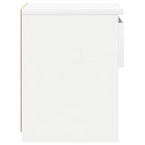 ZNTS Bedside Cabinets 2 pcs White 40x30x39 cm Engineered Wood 803444