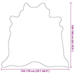 Real Cow Hide Rug 150x170 cm Beige 284345