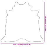 Real Cow Hide Rug 150x170 cm Beige 284345