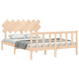 Bed Frame without Mattress 140x190 cm Solid Wood Pine 3193446