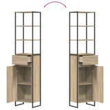 Bathroom Cabinet Sonoma 40 x 30 x 180 cm Engineered Wood 886493