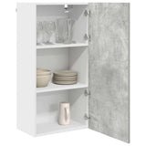 Hanging Cabinet Concrete Grey and White 50 x 31 x 100 cm 884349