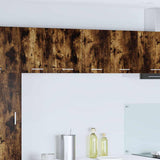Hanging Cabinet 2 pcs Smoked Oak and White 60 x 31 x 40 cm 884171