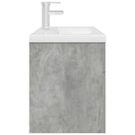 ZNTS Bathroom Sink Cabinet with Built-in Basin and Faucet Concrete Grey 3324890