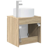 Wall-mounted Sink Vanity Sonoma Oak 49.5 x 44.5 x 65.5 cm 890464