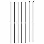 Wire Mesh Fence with Flange Anthracite 2.2x10 m 154295