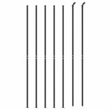 Wire Mesh Fence with Flange Anthracite 2.2x10 m 154295