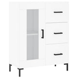 Highboard White 69.5x34x180 cm Engineered Wood 3189509