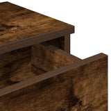 Wall Shelf with Drawers Smoked Oak 80x31x17 cm Engineered Wood 859954