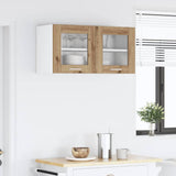 Hanging Cabinet Artisan Oak and White 80 x 31 x 40 cm 884240