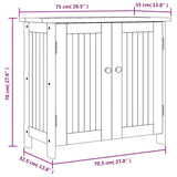 Garden Cabinet 75x35x70 cm Solid Wood Acacia 363452