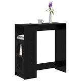 Bar Table Black Oak 101 x 40 x 103.5 cm Engineered Wood 8003919