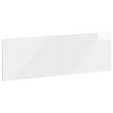 Wall-Mounted Headboard HAARLEM High Gloss White Engineered Wood 896949