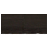 Bathroom Countertop Dark Brown 140x60x cm Treated Solid Wood 3156248
