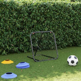 Football Rebounder Adjustable Black 84x73x60-80 cm Steel 4007968