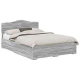 Bed Frame with Drawer Grey Sonoma 160 x 200 cm Engineered Wood 3413173
