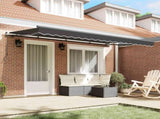 Retractable Awning Anthracite 400 x 200 cm Fabric 3329796