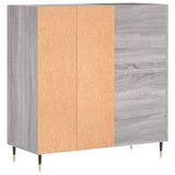 Record Cabinet Grey Sonoma 84.5x38x89 cm Engineered Wood 831770