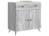Sideboard Grey Sonoma 66 x 34.5 x 90 cm Engineered Wood 895561