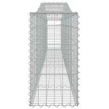 Arched Gabion Baskets 3 pcs 400x30x60/80 cm Galvanised Iron 3145801