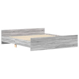 Bed Frame without Mattress Grey Sonoma 180x200 cm Super King 3203773