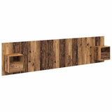Headboard with Cabinet 3 pcs Old Wood Engineered Wood 3415827