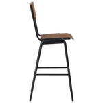 3 Piece Bar Set Steel Brown Black 276847