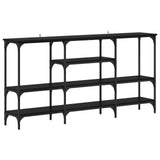 Console Table Black oak 160 x 29 x 80 cm Engineered wood 883558