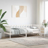 Day Bed without Mattress White 90x200 cm Solid Wood Pine 840380