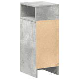 ZNTS Bedside Cabinet with Drawer Concrete Grey 25x31x66 cm 858620