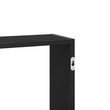 Wall Shelf Black Oak 159x18x66 cm Engineered Wood 868073