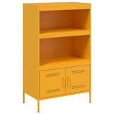 Highboard Mustard Yellow 68x39x113 cm Steel 842973