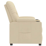 Recliner Chair Cream Fabric 339111