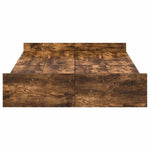 Storage Bed Frame Smoked oak 120 x 200 cm Engineered wood 3335305