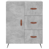 Highboard Concrete Grey 69.5x34x180 cm Engineered Wood 3189417