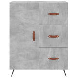 Highboard Concrete Grey 69.5x34x180 cm Engineered Wood 3189417