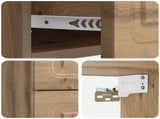 Wall-Mounted Bedside Cabinet 2 pcs Artisan Oak Engineered Wood 899334