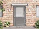 Door Canopy Black 120x100 cm PC 45633