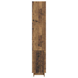 Cabinet Set 2 pcs Old Wood 33 x 34.5 x 90 cm Engineered Wood 3416392