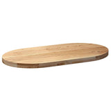 Table Top 100x50x4 cm Solid Wood Oak Oval 4009066