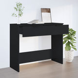Console Table Black 90x36x75 cm Engineered Wood 811332